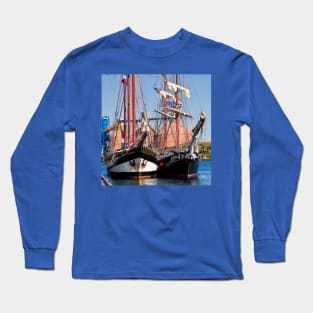 Tall Ships on the River Blyth Long Sleeve T-Shirt